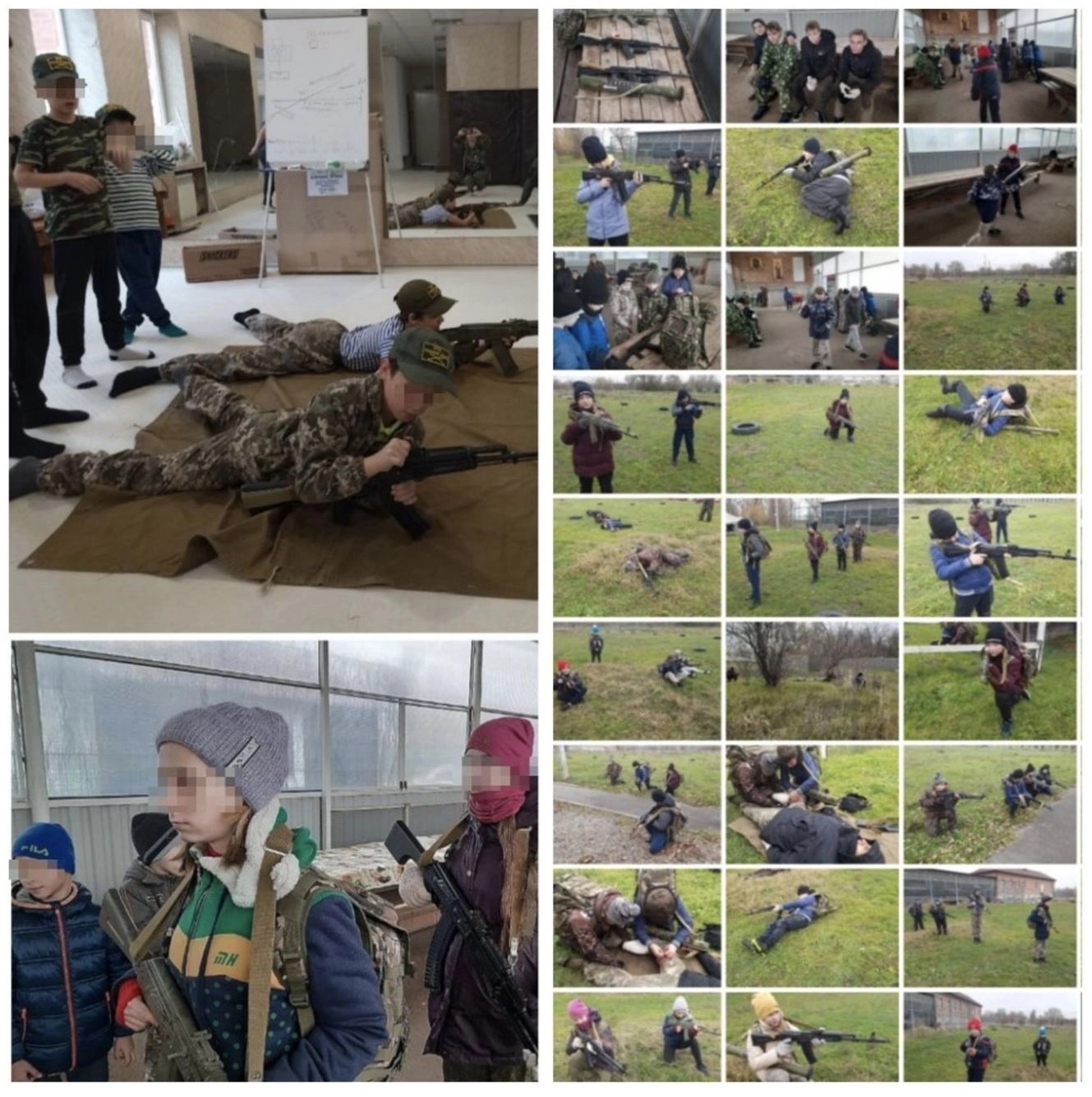 What children do at the Cossack camp  
