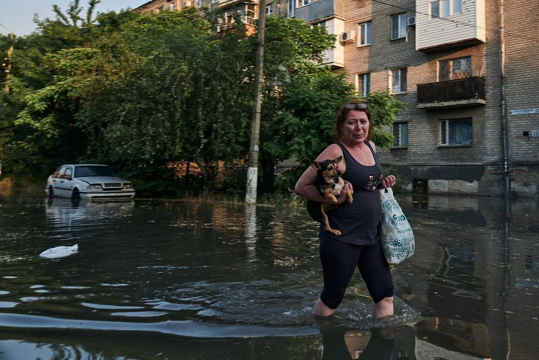 Evacuation of Kherson residents