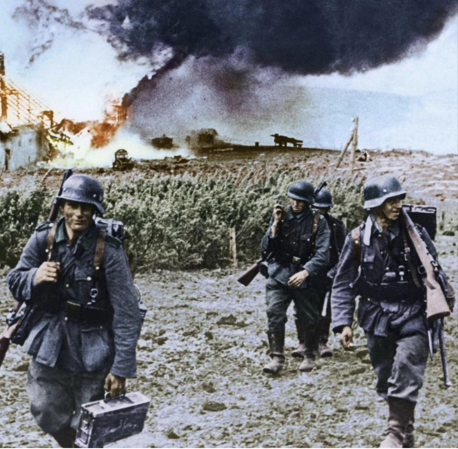 German soldiers in the vicinity of Kharkov, 1942