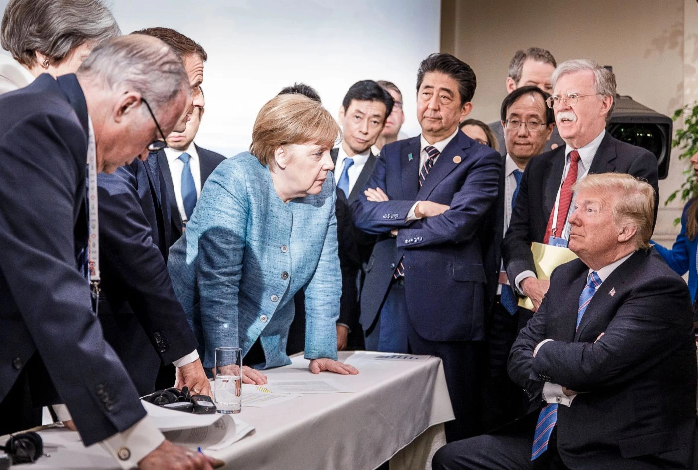 Angela Merkel and Donald Trump