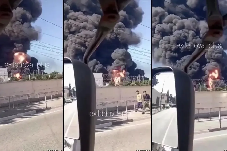 Oil refinery in Russia’s southern port of Tuapse on fire after Ukrainian attack as smoke plume stretches 150 miles over the Black Sea