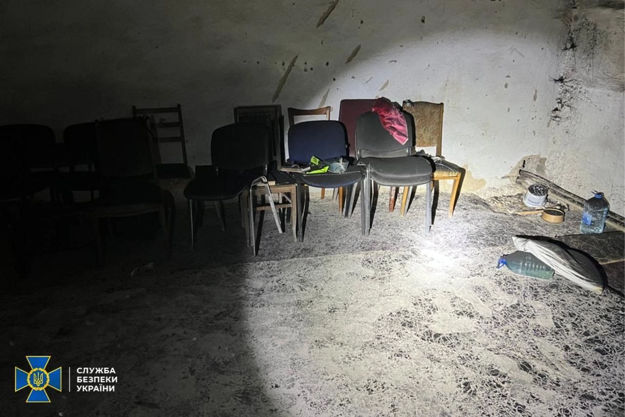 One of the torture chambers where Olha and her husband Valeriy were kept
