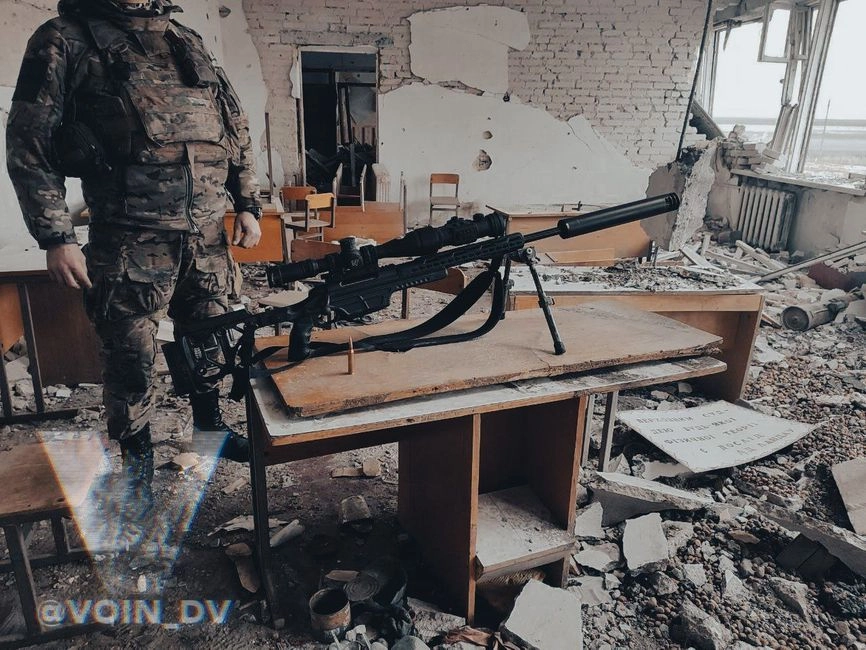 Steyr Mannlicher rifles used by snipers of Russia’s Pacific Fleet 155th Naval Infantry Brigade.