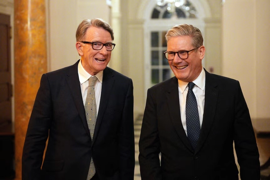 Lord Peter Mandelson and Keir Starmer